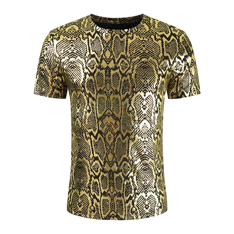 Мужская футболка Nike Gold Silver Python Print