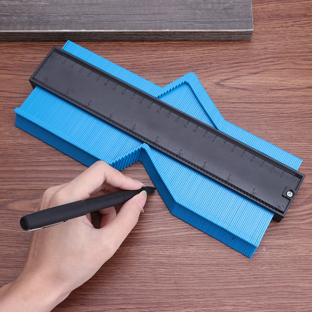 

Plastic Irregular Shaper Ruler Scale Strong Toughness Wooden Gauge Duplicator Durable Portable Template Curvature Scale