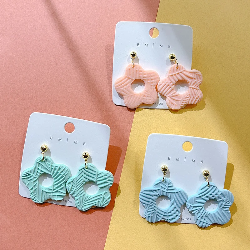 

Модные Винтажные коричневые белые лоскутные акриловые геометрические длинные висячие серьги для женщин ювелирные изделия аксессуары Пода...