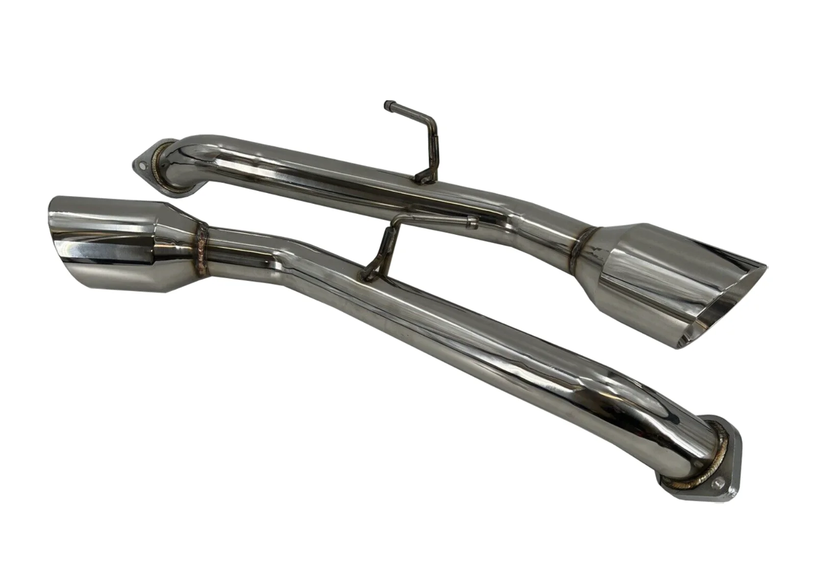 Задние выхлопные трубы с двойным выжженным наконечником для 14-23 In-finiti Q50
