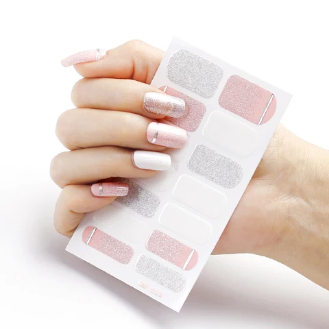 Наклейки для ногтей Sanuxc, наклейки для ногтей с полным покрытием, для дизайна ногтей, простые в использовании наклейки для маникюра, доступны для беременных женщин