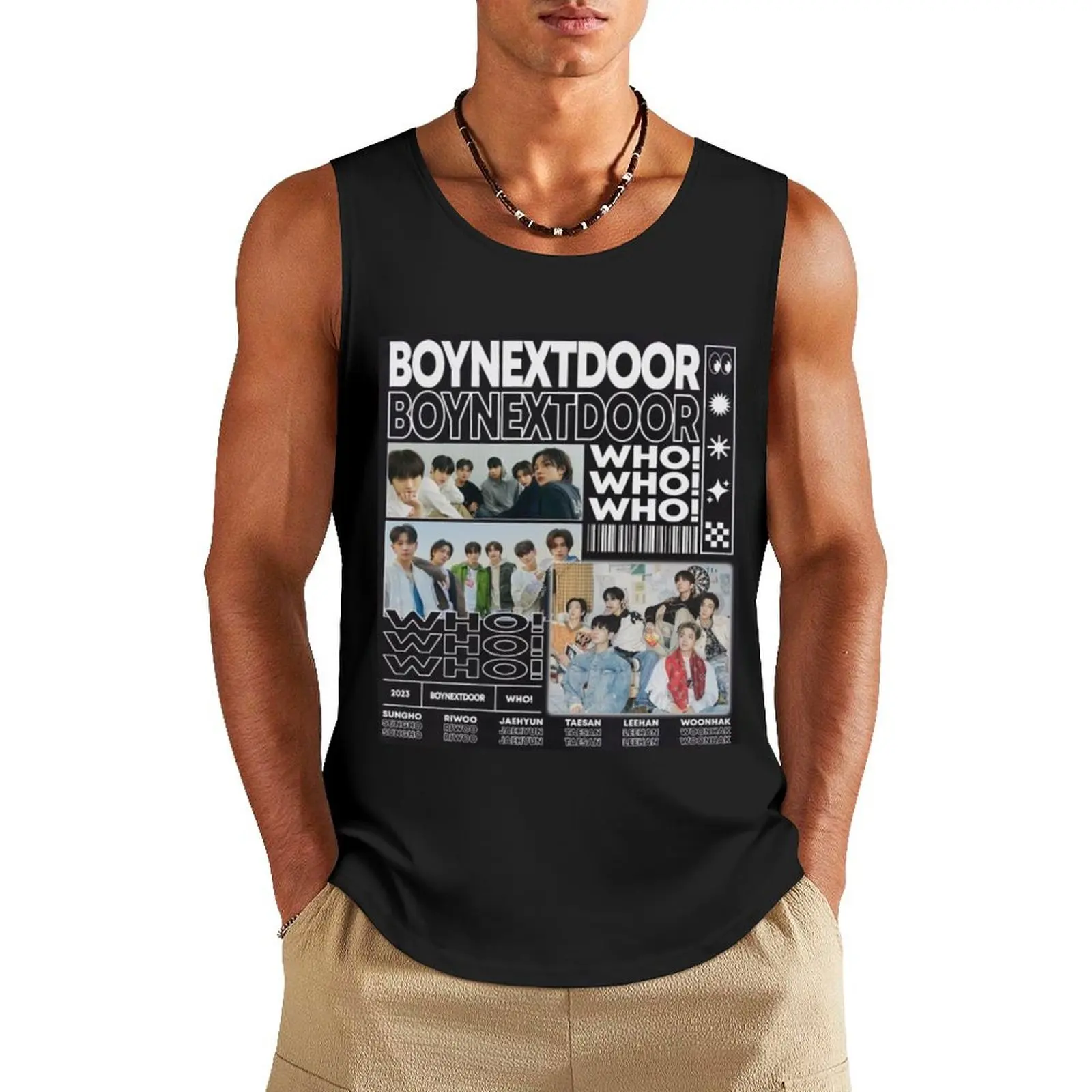 BOYNEXTDOOR черно-белая горячая сексуальная концепция kpop boy group members плакат JAEHYUN SUNGHO RIWOO