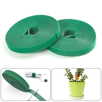 1 5500cm green tie tape plant ties hook loop garden supports bamboo cane wrap support bandage plant accessories jardin