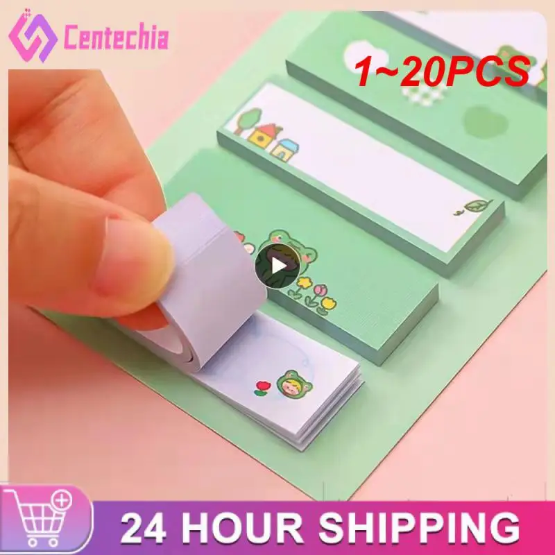 

1~20PCS Kawaii Cartoon Sticky Notes Adhesive Office School Supplies Stationery Memo Pad Index Notepad Sketchbook Planner