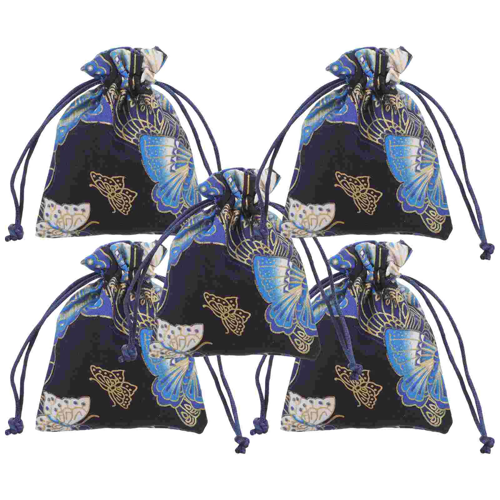 5 шт. китайский хлопковый браслет горячего тиснения карманные подарочные пакеты