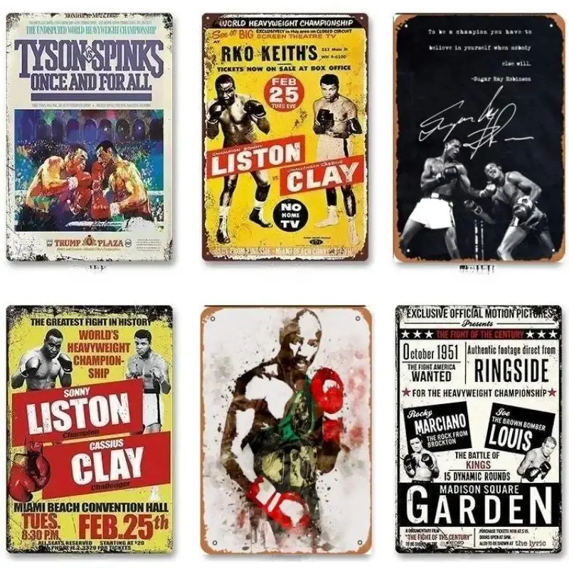 Металлическая жестяная вывеска постер для бокса металлическая табличка декора