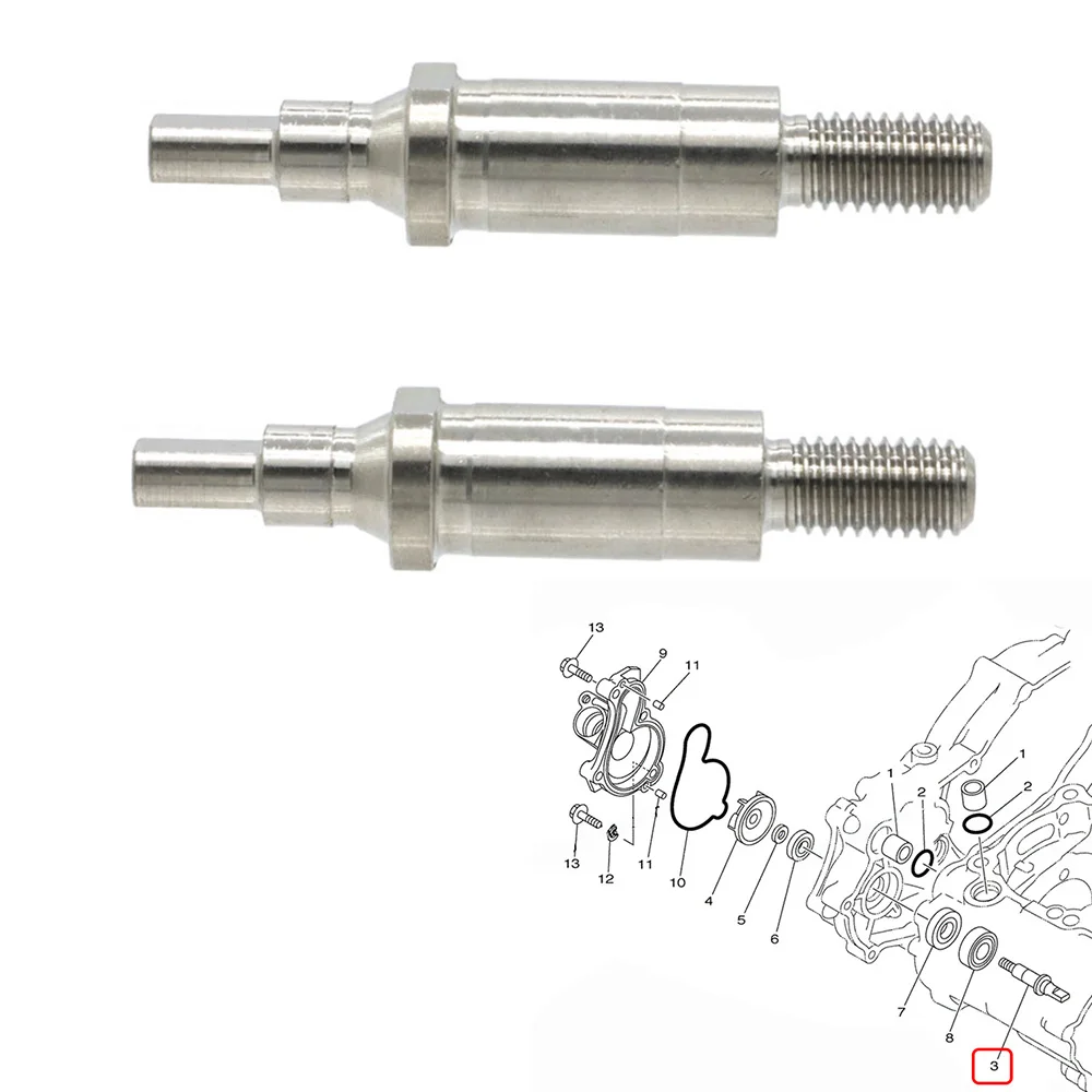 Вал крыльчатки мотоциклетного насоса для YAMAHA 03-13 WR400F YZ400F YZ426F WR426F WR450 F YZ450 F 5GR-12458-00 5BE-12458-00-00