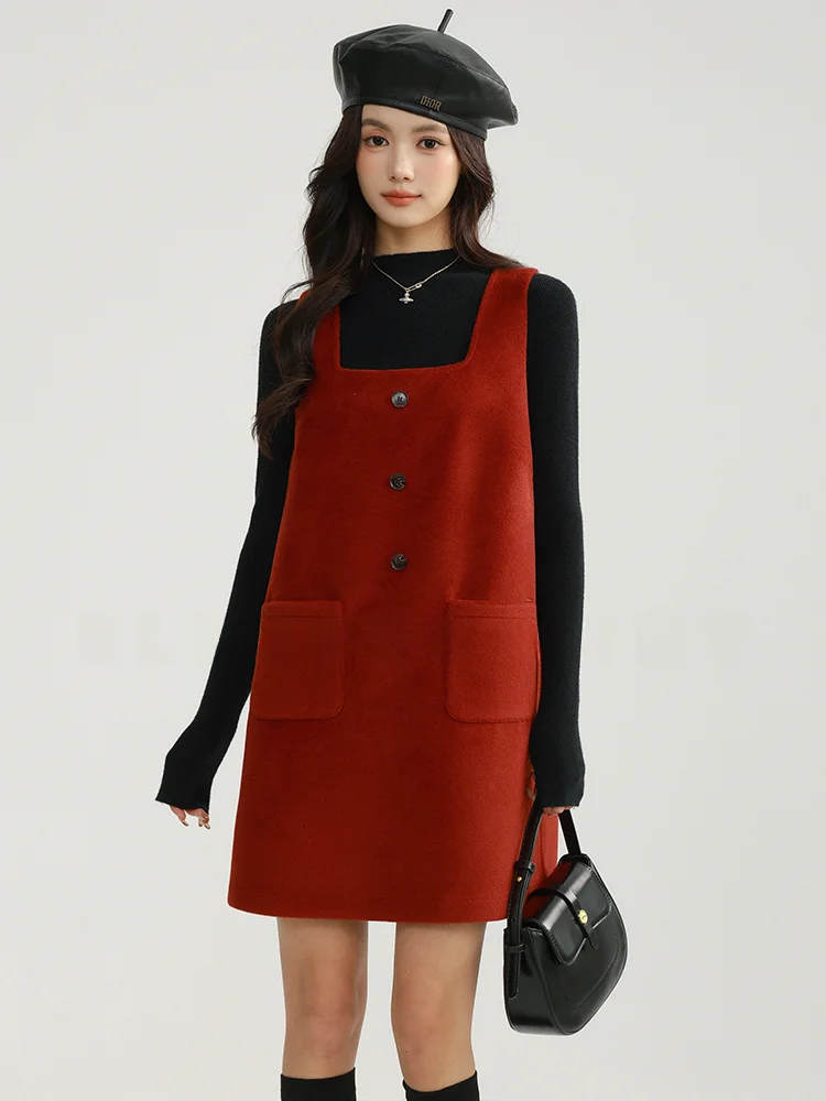 Сонный кролик квадратный воротник Рождественская атмосфера флисовое