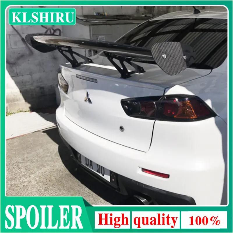 GT стиль для Mitsubishi LANCER EVO 2010 до 2014 внешний цвет заднее крыло багажника губа спойлер