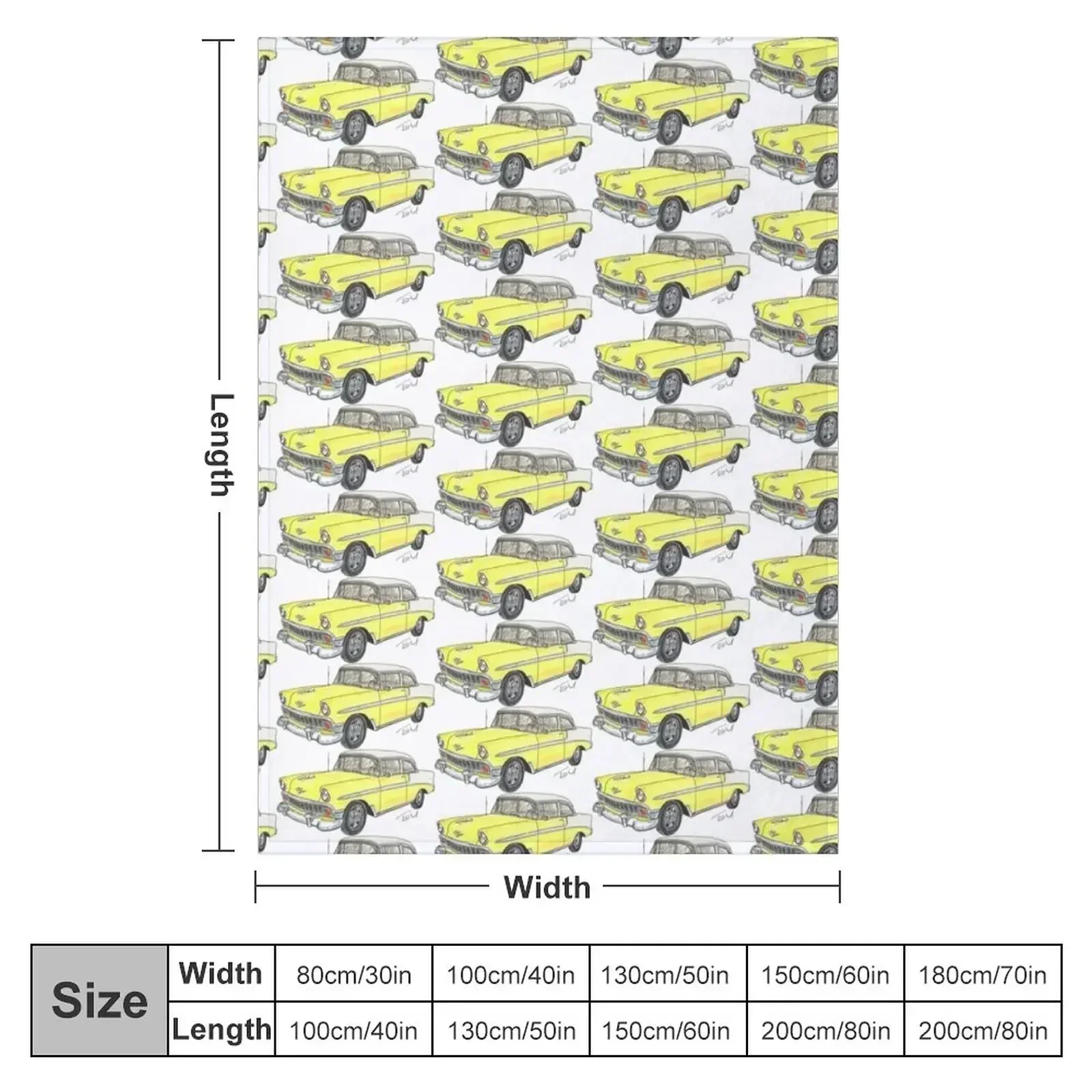 Белое и желтое плед 1956 Belair