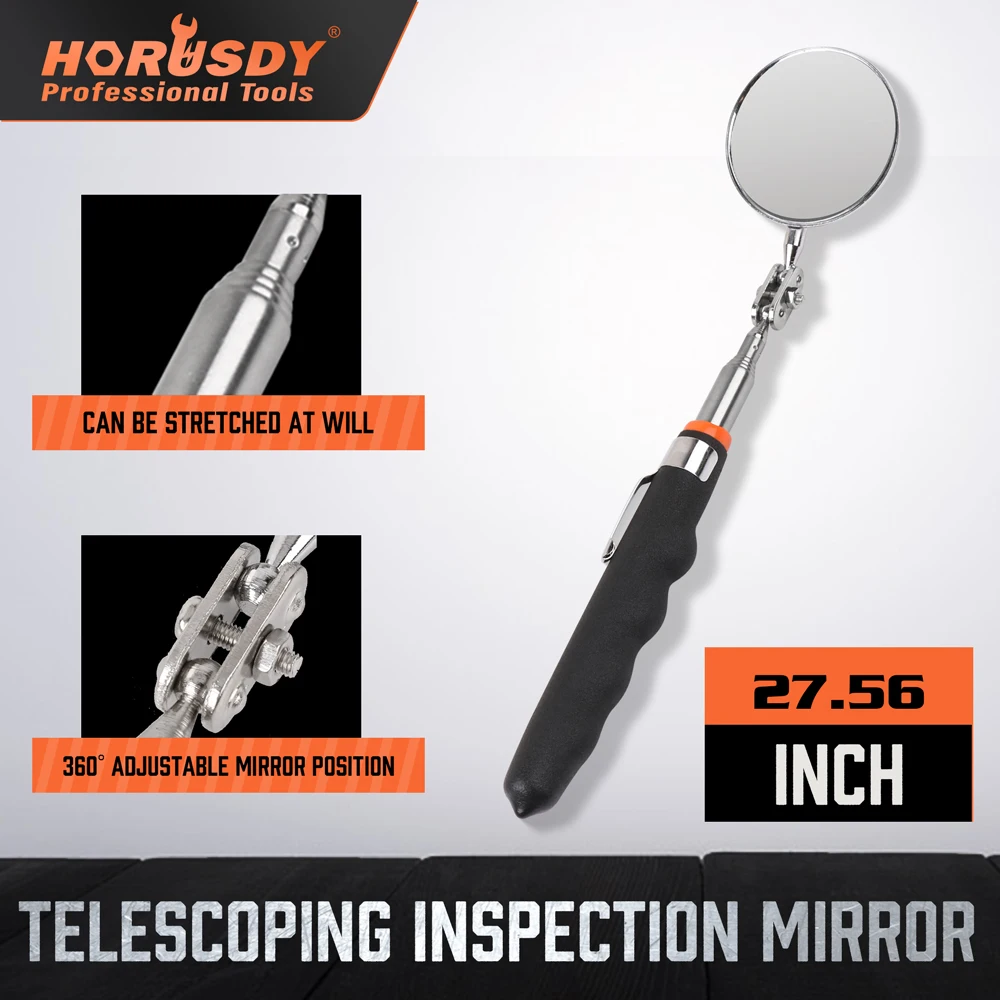

Telescoping inspection mirror