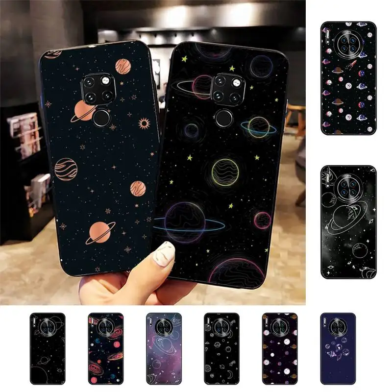 

Lovebay Space Planet Phone Case for Huawei Mate 20 10 9 40 30 lite pro X Nova 2 3i 7se