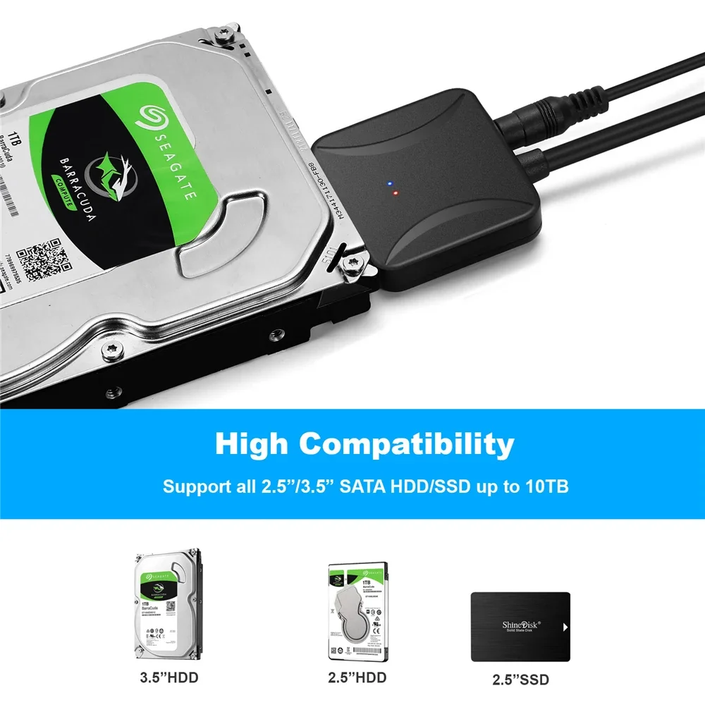 Кабель USB 3.0 к Sata для SATA III 3 5 2 5-дюймовый внешний жесткий диск SSD Easy Drive