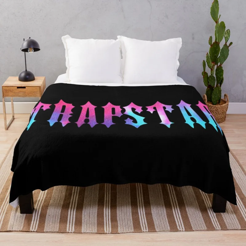 

Trapstar London logo design Fleece Throw Blanket furry blanket