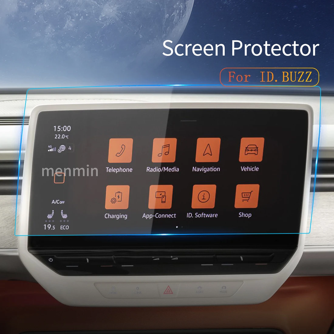 

Car Stickers Meters Screen Protector For VW ID BUZZ 2022 2023 GPS Tempered Glass Protective Film Navigation Auto Accrssories