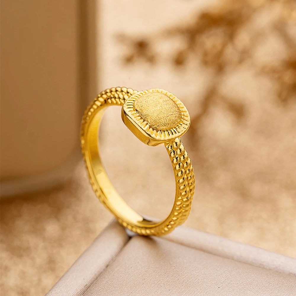 

Женское кольцо из желтого золота 999 пробы, 24 к