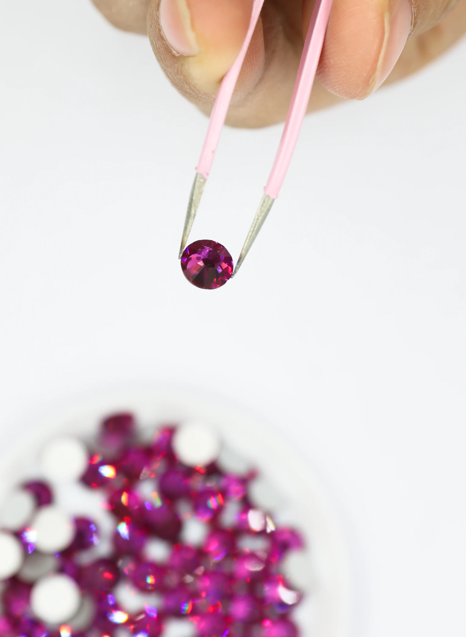 Многоцветные камни-стразы без клея SS3-SS30 с плоской задней стороной для декорирования маникюра, 3D-нейл-арт, ткани и одежды.