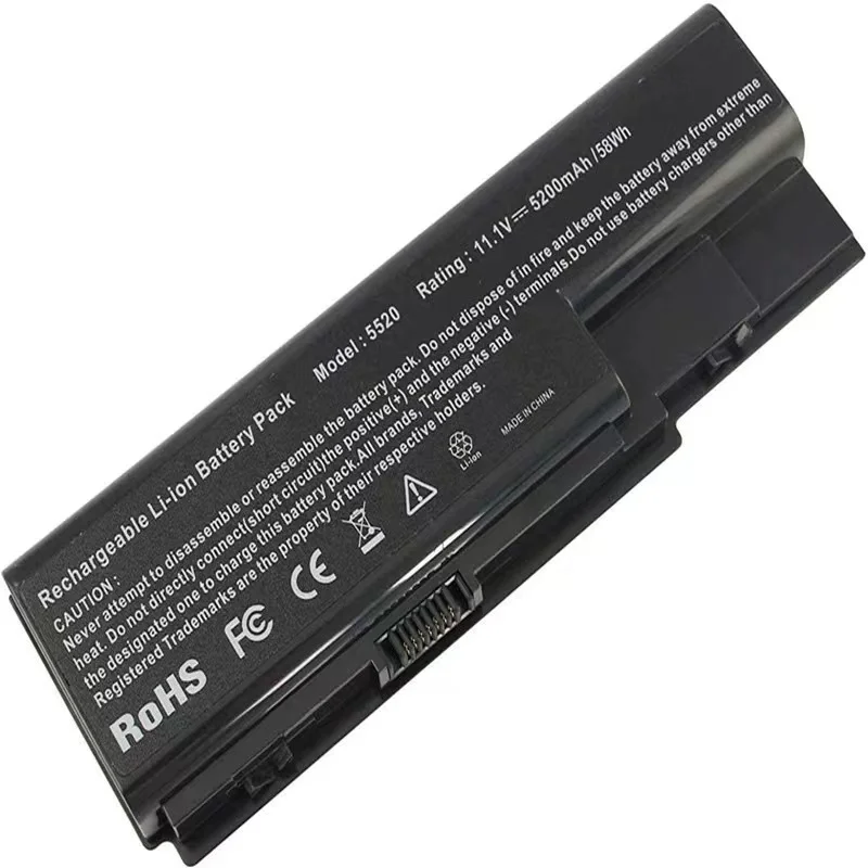 

Аккумулятор для ноутбука Acer AS07B31 AS07B52 5310 5920 5520 5320 5310 6920, Идеальная совместимость и плавное использование, 58 Вт · ч