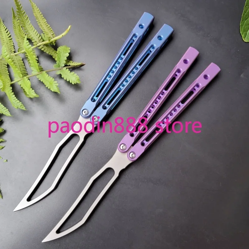 Новейшая модель Theone Butterfly нож для тренера Monarch JK King Channel титановая рукоятка лезвие