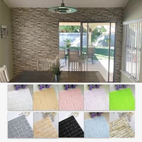 10pcs 3D Wallpaper Panels Imitation Brick Self Adhesive Wall Sticker Kitchen Bedroom House Decor Living Room Home Decoration TV