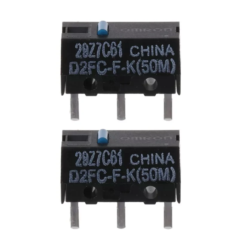 

2Pcs Original OMRON D2FC-F-K (50m) Blue Dot Mouse Micro Switch