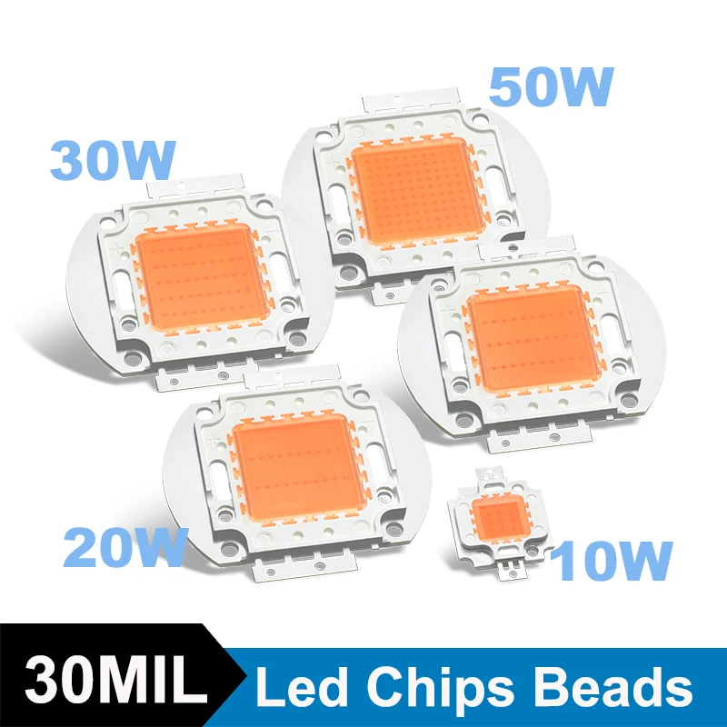 

Led Chips Beads Matrix Diode Leds Beads COB Full Spectrum Integrated High Power Lighting Accessories Grow Light Free Shipping