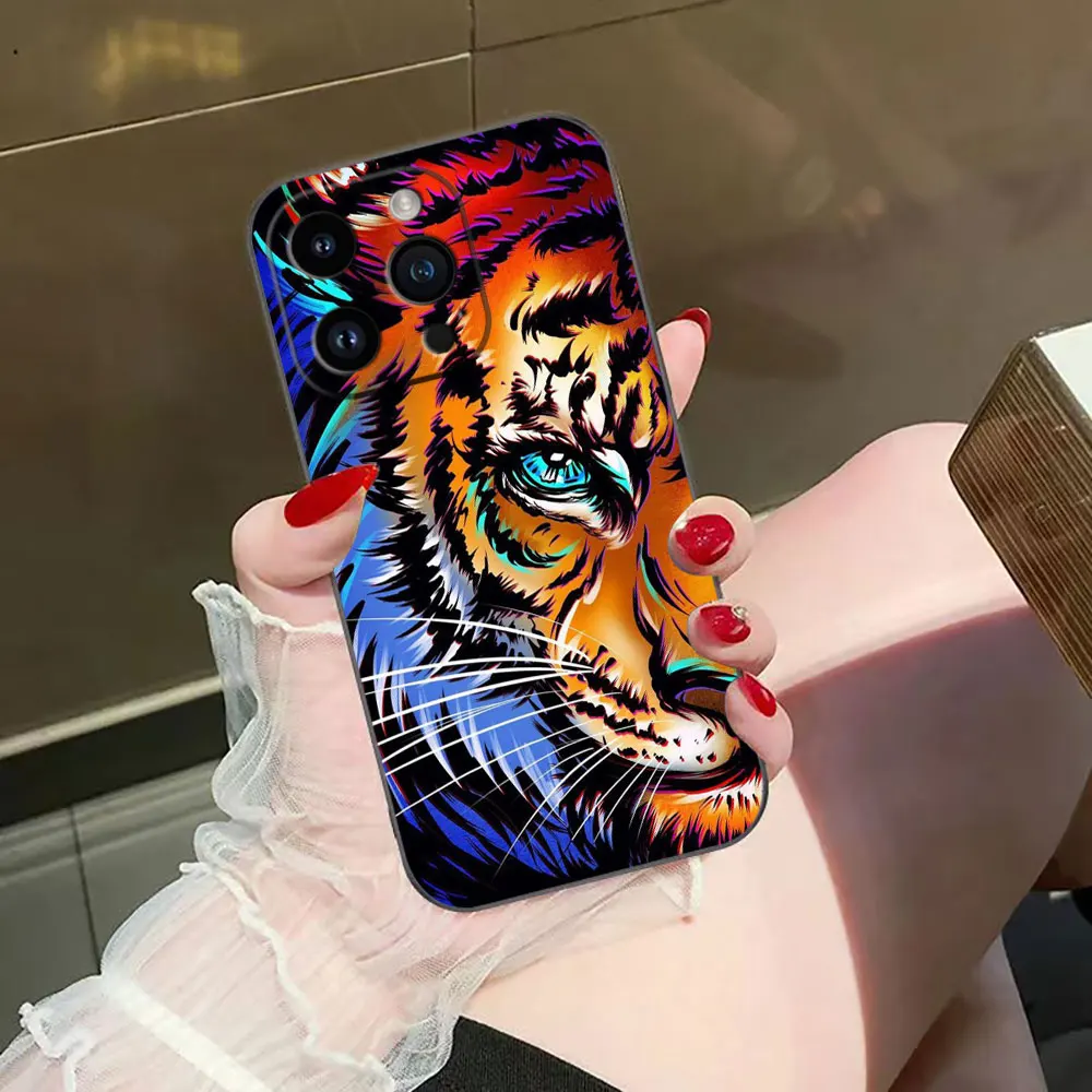 Чехол для телефона с изображением дракона тигра волка iphone Apple 15 14 13 12 11 Pro XS Max Mini X SE