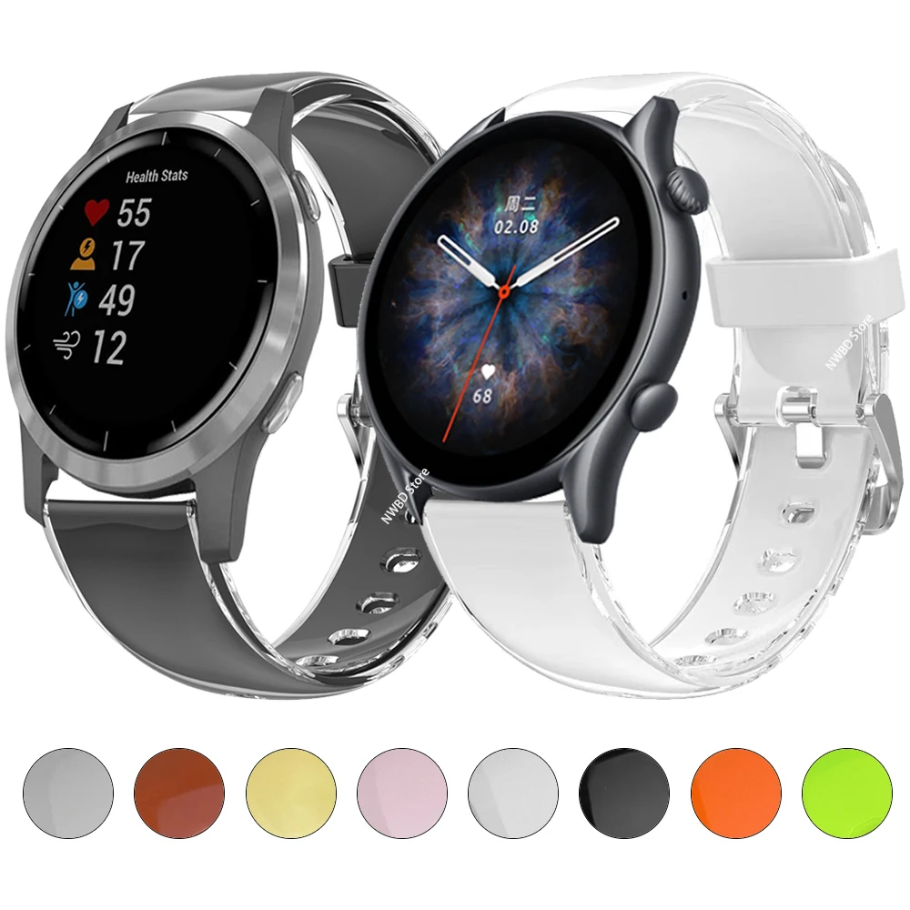

20mm 22mm Strap for Garmin Vivoactive 4 3/Venu 2 Plus/Forerunner 245 645 Watch Band for Amazfit GTS 4 3 2 GTR 4 3 Pro Watchabnd