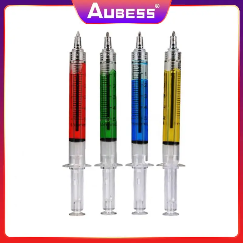 

Hot Sale Syringe Ball Point Pens Ink Marker Simulation Needle Blood Nurse Hospital Office Funny Pen Toxic Free Stationery