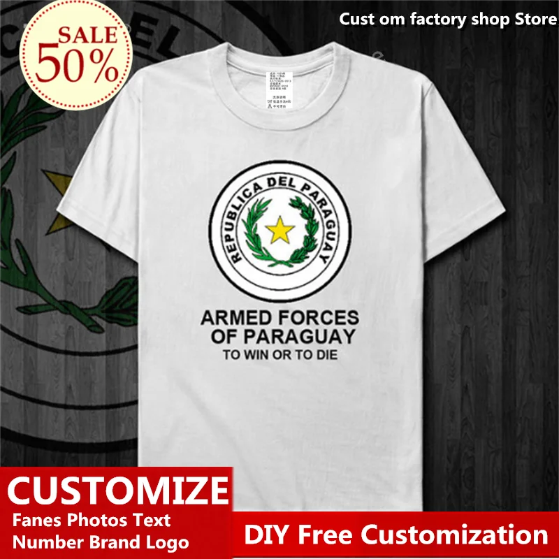 

Army Paraguay Short sleeve t-shirt new Tops t shirt mens cotton Fashion summer sports Hip Hop Loose Casual T-shirt