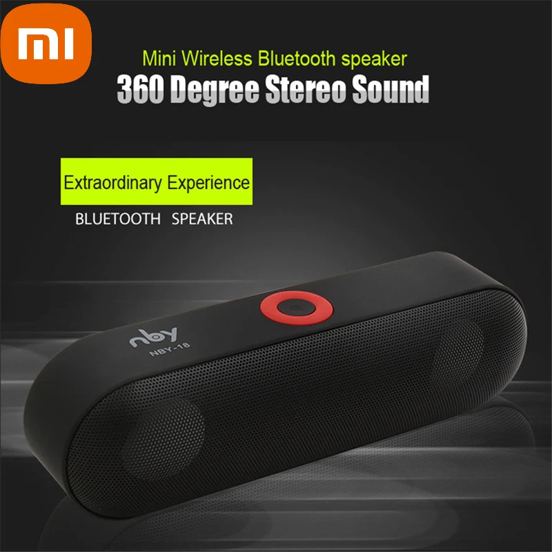 

XIAOMI Hots NBY-18 Mini Bluetooth Speaker Portable Wireless Speaker 360 Degree Stereo Sound 3D Music Surround Support TF AUX USB