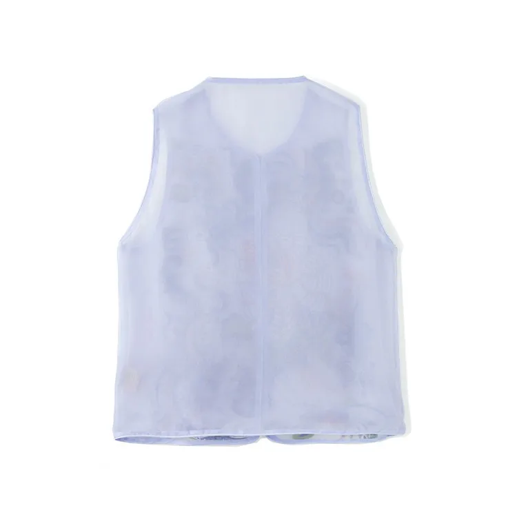 Женский жилет с вышивкой в виде бабочки элегантная шелковая блузка китайском