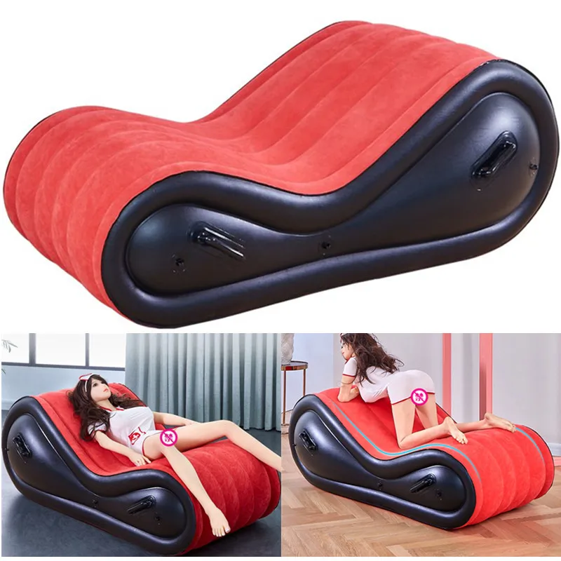Load-bearing 300kg Elastic Chaise Lounges Living Room Furniture Velvet PVC Adult Sofa Bed Fold Armchair For Travel Lounge Chair