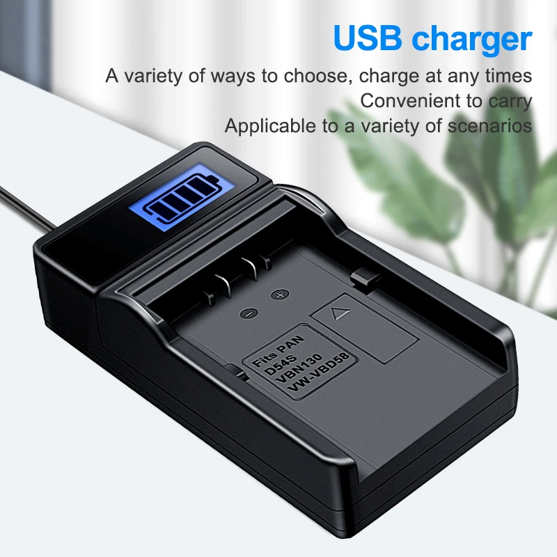 HQIX для Panasonic NV-DS68 DS7 DS77 DS8 DS88 DS99 DS150 DS200 D401 EX1 EX3 M20 EX21 RX66 GX7 Зарядное устройство камеры