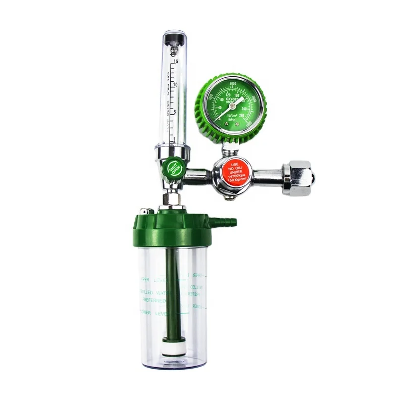 

CE ISO Oxygen Regulator with Flow Meter Bull Nose Oxygen Pressure Regulator