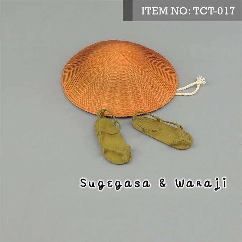 Фото Toyscentre TCT-017 масштаб 1/6, шляпа, соломенные сандалии, японский самурай, Sugegasa Waraji, модель одежды, подходит для 12 дюймов, фигурка тела №2