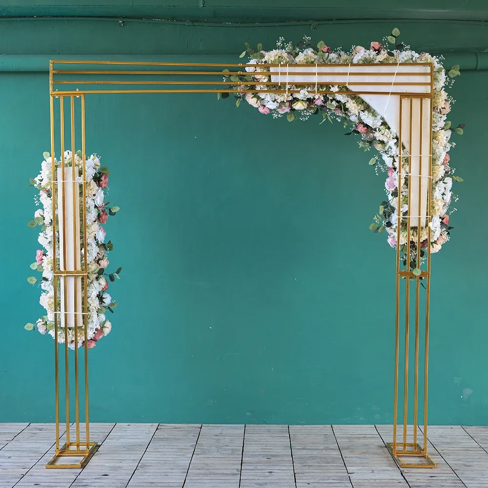 Свадебный фон треугольные Искусственные цветы композиция украшение для событий