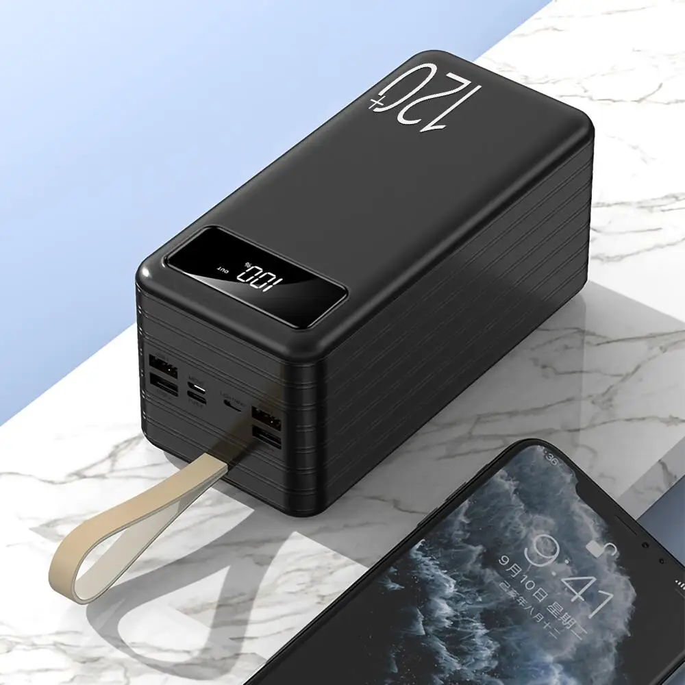 

100% High-capacity Charging Over 120000mah Power Pack Large Capacity Mobile Power Universal 5v3a Fast Charging