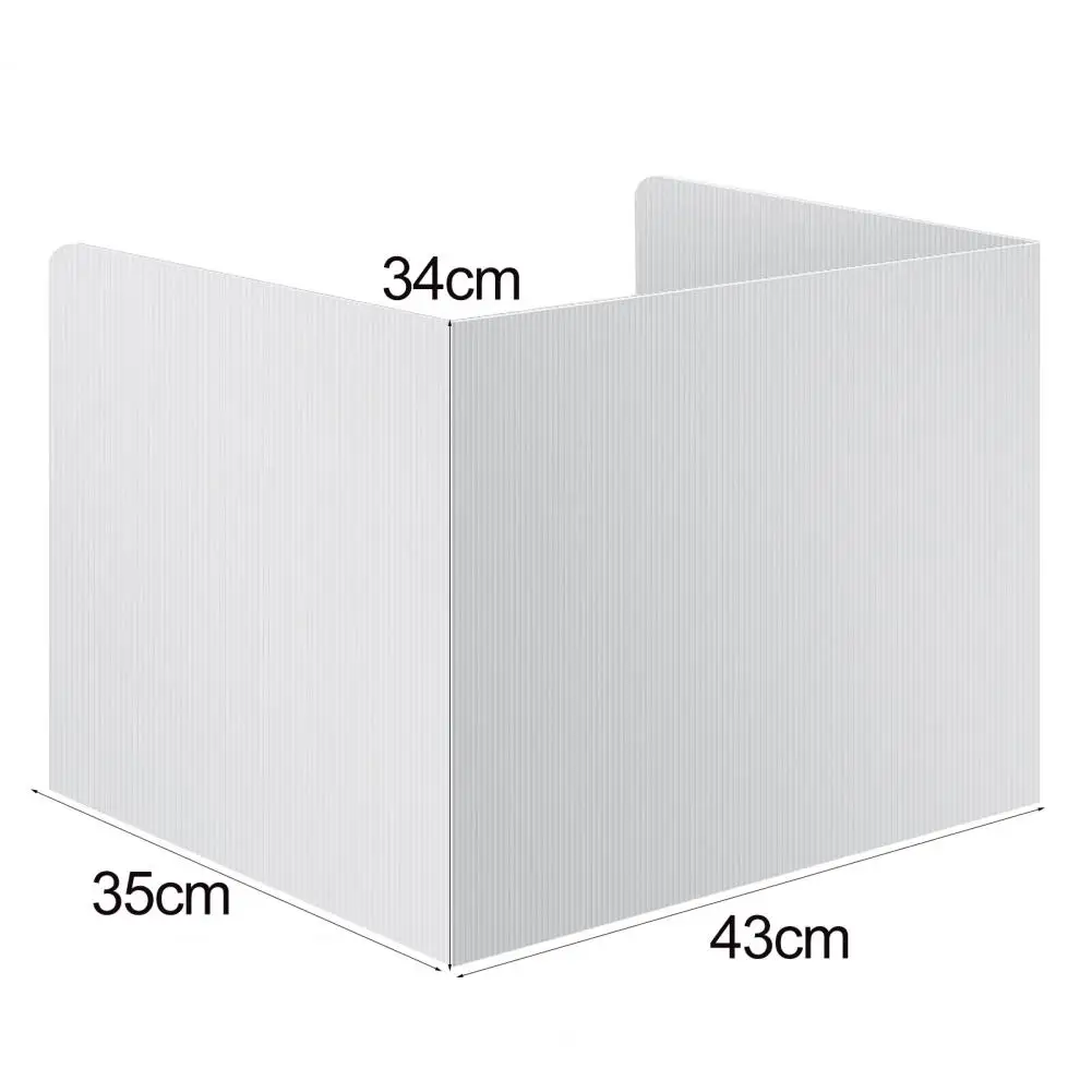 4pcs Classroom Privacy Shield for Student Desks Foldable Reusable Plastic Desk Divider Folder Study Carrel Sneeze Testing Guard images - 6