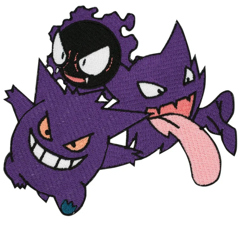 

Серия Pokemon Gastly аниме аппликация для одежды Сделай Сам Вышивка Аппликация плавкий патч железные наклейки значок подарок на день рождения ребенка