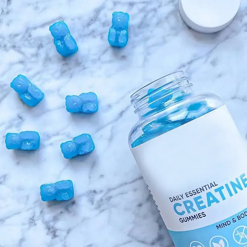 

2 бутылки, Креатин, мягкие конфеты, фитнес-энергия, улучшение качества мышц, улучшение физических упражнений, здоровое питание