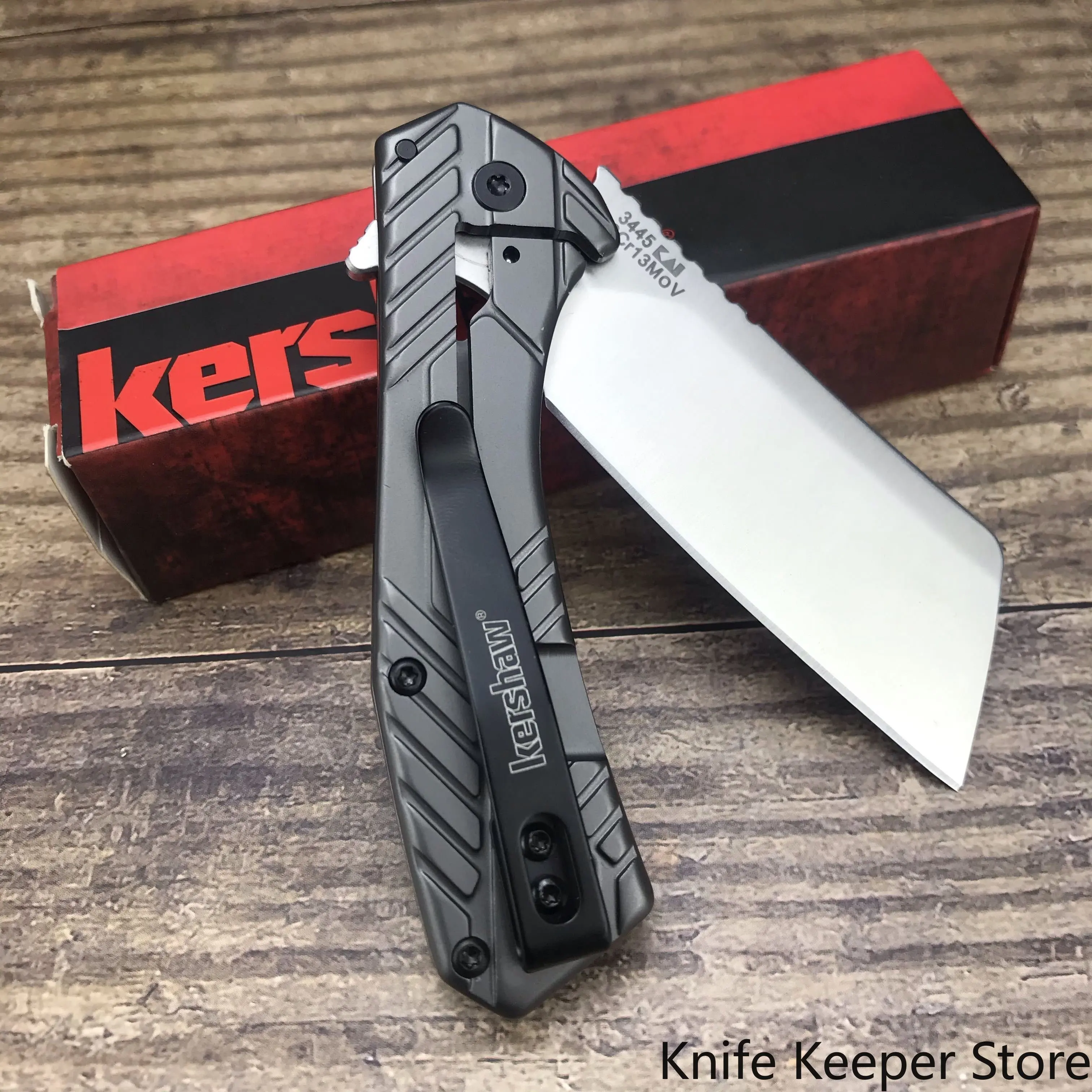 Kershaw 3445 Folding Blade Knife Stainless Steel Military Outdoor Camping Hunting Survival Pocket EDC Tool Tactical Multi Knives