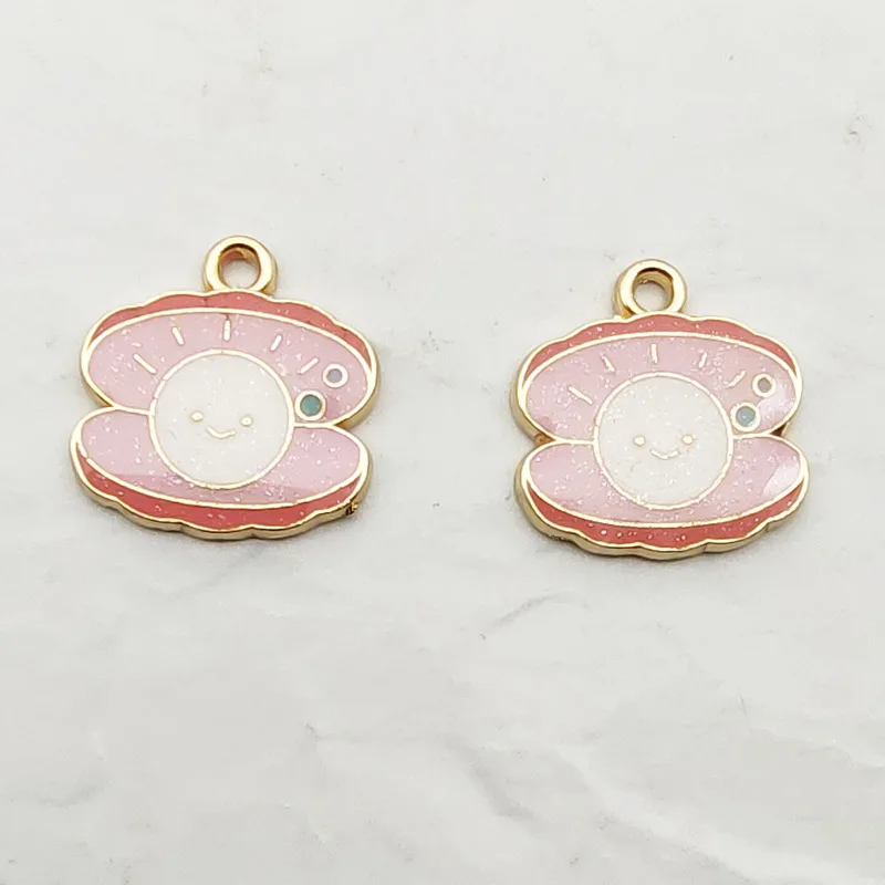 

Жемчужные подвески в виде ракушек для изготовления ювелирных изделий, серьги, подвески, браслет и ожерелье, 10 шт.