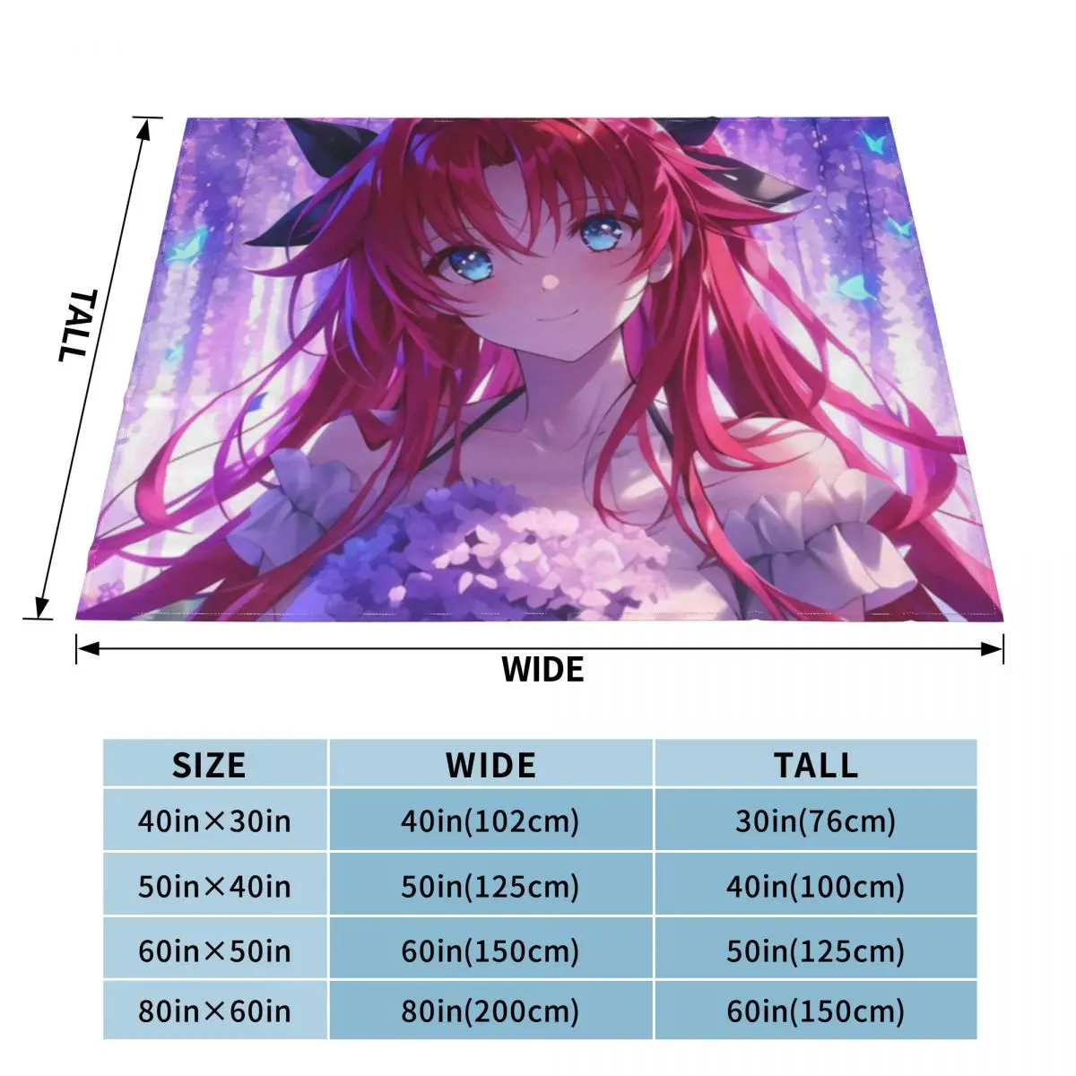 Фото Rias Gremory Crimson Beauty Wisteria High School DxD аниме персонализированное удобное вечерние ультра-мягкое одеяло из микрофлиса №2