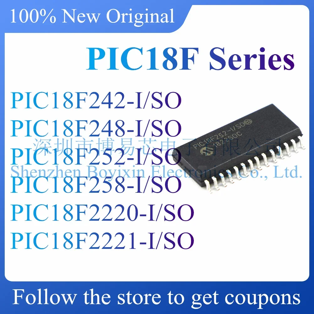 PIC18F242 PIC18F248 PIC18F252 PIC18F258 PIC18F2220 PIC18F2221-I/SO Оригинальный подлинный