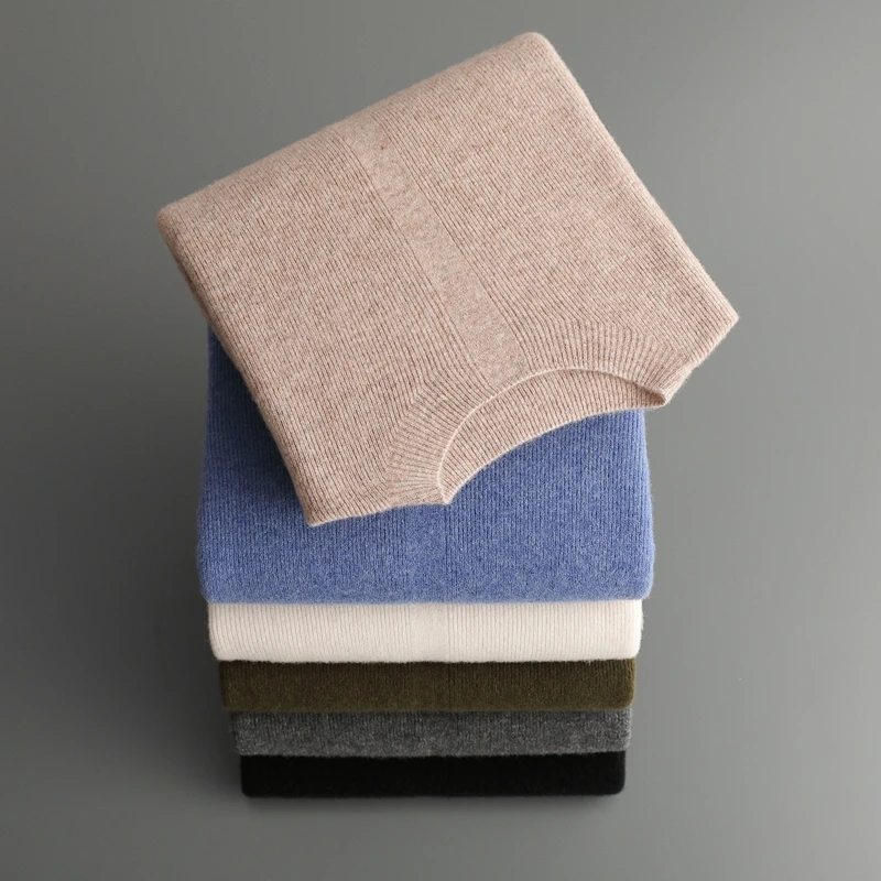 Линия одежды маленький полувысокий слиток игла осень и зима новый 100 свитер Merino