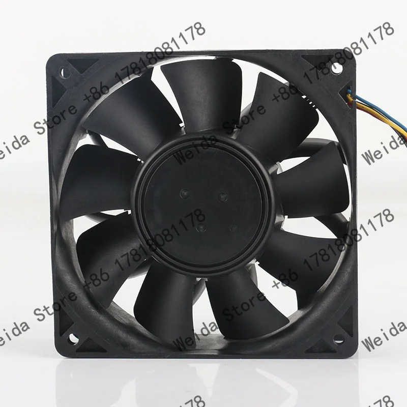 Фото Вентилятор охлаждения Nidec 12V 3.3A AC EC 12038, 120x120x38 мм, 4-проводной, TA450DC V34809-35, 12 см, с мощным PWM-управлением №3