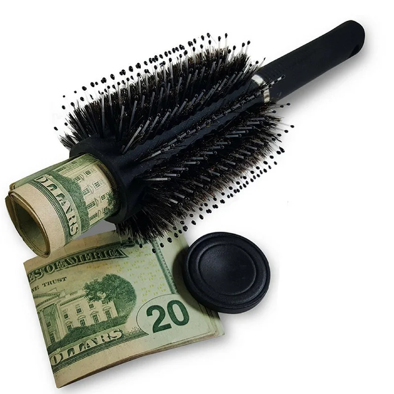 

Hair Brush Comb Diversion Stash Safe Hidden Compartment Functions as an Authentic Brush Perfect for Travel or At Home