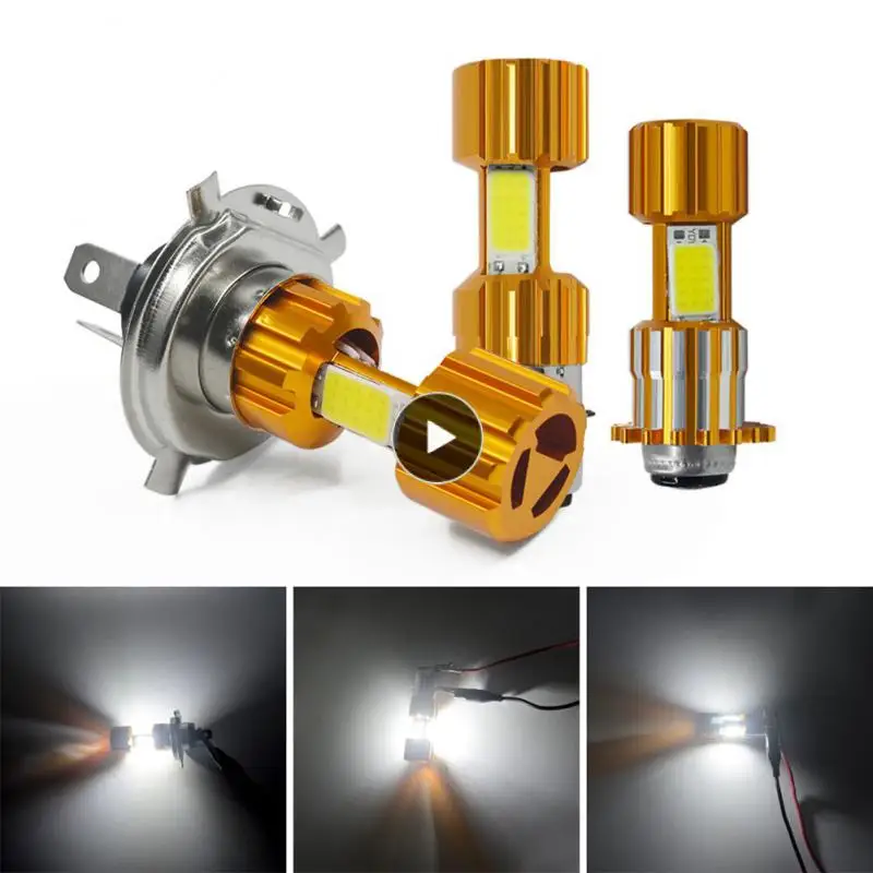 

Single Claw Three-sided Double Claw H4 Modified Headlights Three-sided Light-emitting High Brightness Motorcycle Lights Durable