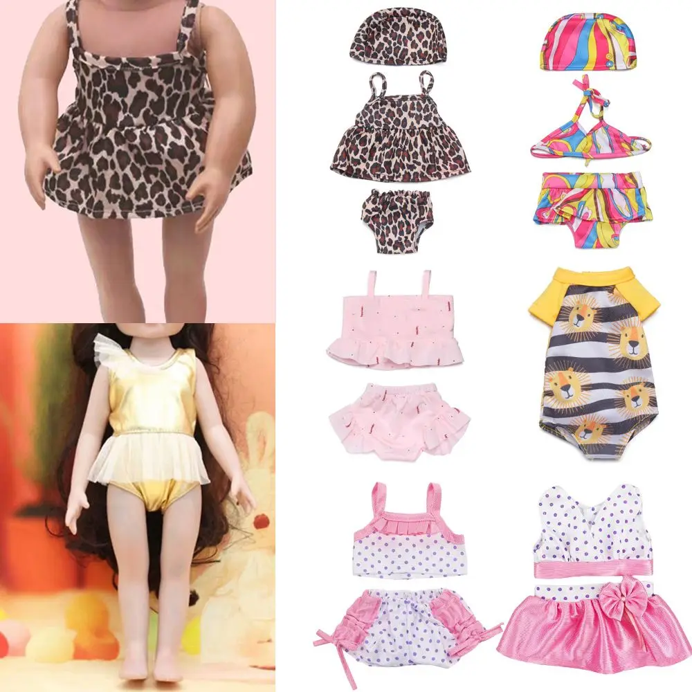 

Милые аксессуары для кукольного домика, пляжные наряды для игрового домика, 18-дюймовая фотоигрушка, Одежда для кукол, миниатюрные купальник...
